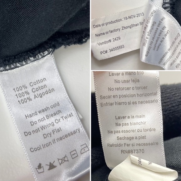 ALO Yoga Black Cropped Bolero Wrap Jacket Sweatshirt Cardigan Dolman Sleeves S - Picture 15 of 16